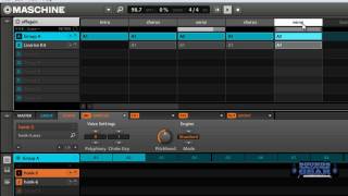 Native Instruments Maschine song mode tutorial, how to use scenes