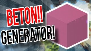 BETON / Concrete GENERATOR! - Beton Maschine - Beton herstellen ☆ Tutorial Minecraft 1.12
